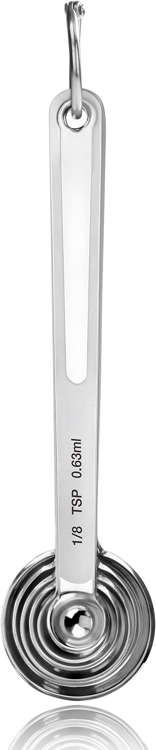 New Star Foodservice 43112 Stainless Steel 18/8 Measuring Spoons, Set of 6 - Image 3
