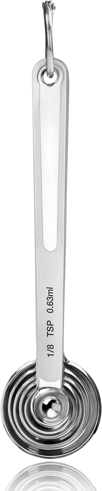 New Star Foodservice 43112 Stainless Steel 18/8 Measuring Spoons, Set of 6 - Image 3
