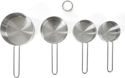 Martha Stewart Richburn 4-Piece Stainless Steel Measuring Cups Set – Durable and Accurate Kitchen Measuring Tools for Baking and Cooking - Image 5