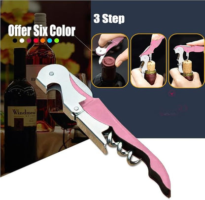Professional Waiter Corkscrew Wine Openers Set(2PCS), Heavy Duty Stainless Steel Hinges Wine Key for Restaurant Waiters, Sommelier, Bartenders - Image 6