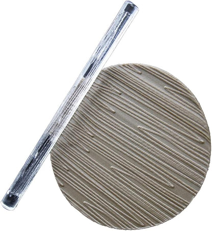 Rengue Acrylic Rolling Pin with 28 Patterns, Compliant Material, Comfortable Grip, 16 X 1 Cm, Lightweight for Dough and Pastry Acrylic Rolling Pin with 28 Patterns, Nan Kitchen (#16)