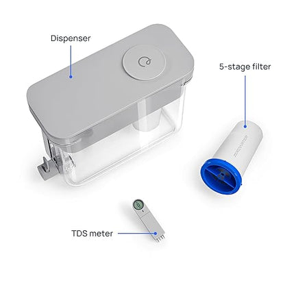 Culligan with ZeroWater Technology 33-Cup Water Filter Dispenser – Includes 5-Stage Advanced Water Filter, Certified to Reduce Lead, Total PFAS (Forever Chemicals), Mercury, Fluoride, and Chlorine - Image 9