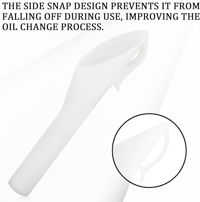 Msyuusr 2PCS Capless Gas Tank Funnel，Funnels for Automotive Use OEM#8U5A-17B068-EB 1782177 1833948 2050651, Fuel Tank Accessories Compatible with Ford (White) - Image 4