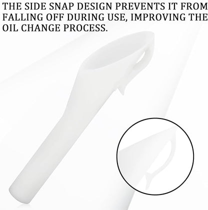 Msyuusr 2PCS Capless Gas Tank Funnel，Funnels for Automotive Use OEM#8U5A-17B068-EB 1782177 1833948 2050651, Fuel Tank Accessories Compatible with Ford (White) - Image 4
