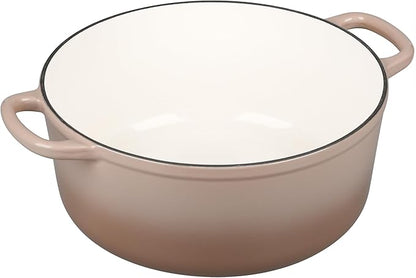 EDGING CASTING Enameled Dutch Ovens Cast Iron Dutch Oven Pot with Lid for Bread Baking, Cook, Dual Handle, 7 Quart, Mocha - Image 6