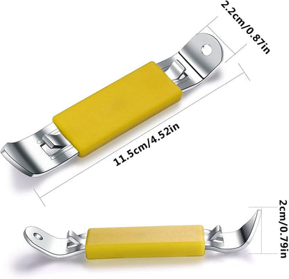 3 Pieces Magnetic Bottle Openers Can Opener Classic Beer Opener Stainless Steel Small Bottle Opener Can Tapper with Magnet for Camping and Traveling HANCELANT (Yellow)4.52 X 0.87 X 0.79 inches - Image 3