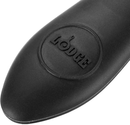 Lodge Silicone Mini Hot Handle-Holder-Dishwasher Safe Mini Hot Handle Holder Designed for Lodge Cast Iron Skillets 8" or Smaller w/Keyhole Handle-Reusable Heat Protection Up to500°-Black(Pack of 12)