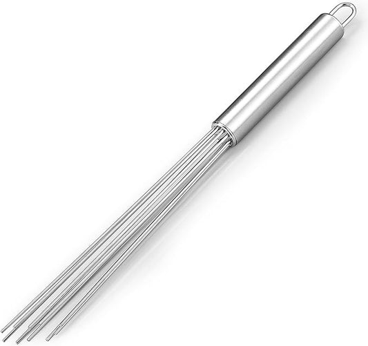Baderke 1 Pcs Espresso Whisk 11.5 Inch Long Handle Barista Whisk 10 Needles 2 mm Stainless Steel Coffee Stirrer Tool Efficient Mixing Time Saving Reduction Clumping Ideal for Commercial Home by Baderke