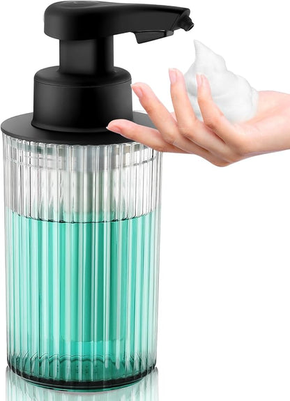 Automatic Soap Dispenser Foaming Touchless: 9oz Black Plastic - Rechargeable Electric Smart Auto Foam Soap Dispenser - Hand Dish Bathroom Kitchen by PHNEEMSAUTOMATICSOAPDISPENSER