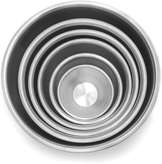 Fox Run 6-Piece Nesting Stainless Steel Polished Mirror Finish Mixing Bowls Set, 0.5, 1.25, 2.75, 4.25, 6.25 and 10.75 Quart - Image 5