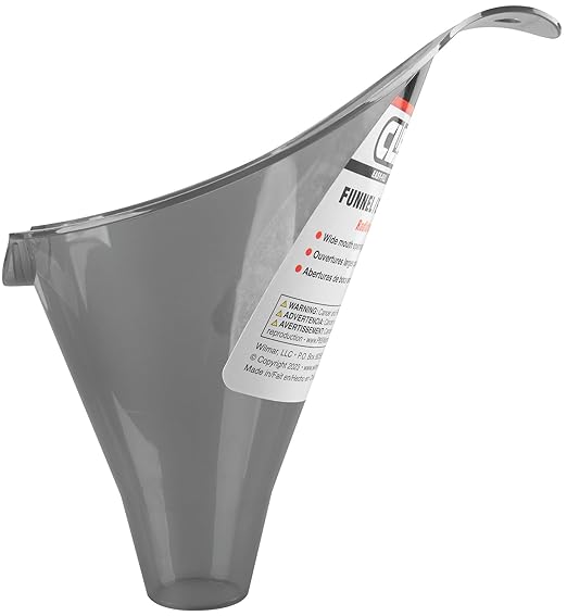 Performance Tool W4056 Clear View Easy-Fill Funnel - 1/2 Pint, Shallow Spout for Radiators and Fluids