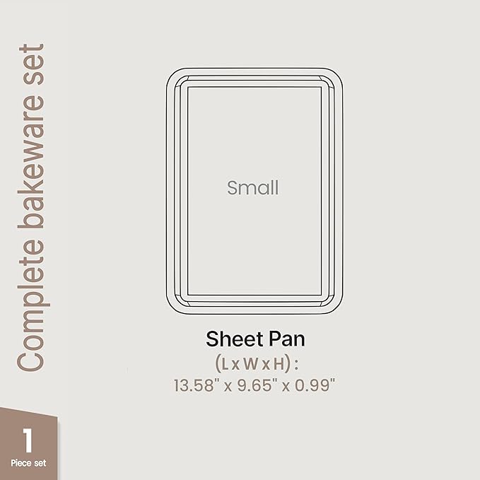 BAKKEN Kitchen Baking Pans - Nonstick Gray Coating, 13.58’’ × 9.65’’ Commercial Grade Carbon Steel Cookie Sheet, Diamond Texture Bottom, PFOA, PFOS, PTFE Free, Oven Safe Tray (450°F), Gray Marble - Image 2