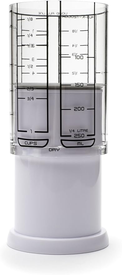 KitchenArt 1 Cup Adjust-A-Cup, Plastic, White - Image 2