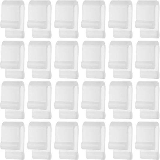 24pcs Dutch Oven Lid Protector Clips, Silicone Dutch Oven Lid Flexible Bumper Protective Clips for Storage (Transparent)