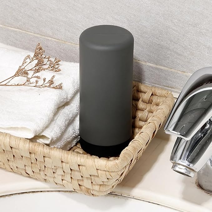 Silicone Dishwashing Soap Dispenser, Dish Soap Squeeze Bottle Silicone Divided Bottle for Kitchen and Bathroom(Color:Grey)