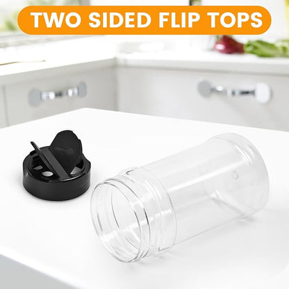36pcs 5.5oz plastic spice jars with shaker lids, plastic spice jars,seasoning bottles,Used to store seasoning powder. - Image 3