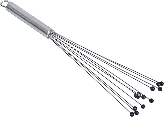 Restaurantware 12.5 in Stainless Steel Ball Whisk with Silicone Tips - 6 Pack - German Standard Sauce & Gravy Whisk, Non-Scratch, Dishwasher Safe - Non-Stick Safe Silicone Ball Whisk for Baking - Image 12