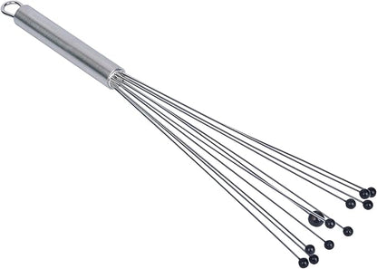 Restaurantware 12.5 in Stainless Steel Ball Whisk with Silicone Tips - 6 Pack - German Standard Sauce & Gravy Whisk, Non-Scratch, Dishwasher Safe - Non-Stick Safe Silicone Ball Whisk for Baking - Image 12