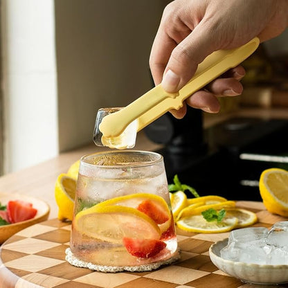 6 Pcs Mini Silicone Food Tongs, Heat Resistant & Non-Slip Grip Kitchen Cooking Tongs for Baking Bread, BBQ Grilling, Salad Serving, Anti-Scald BBQ Grill Clamps Barbecue Clamps (Colorful)