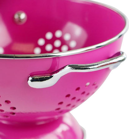 Calypso Basics by Reston Lloyd Powder Coated Enameled Colander, 3 Quart, Magenta