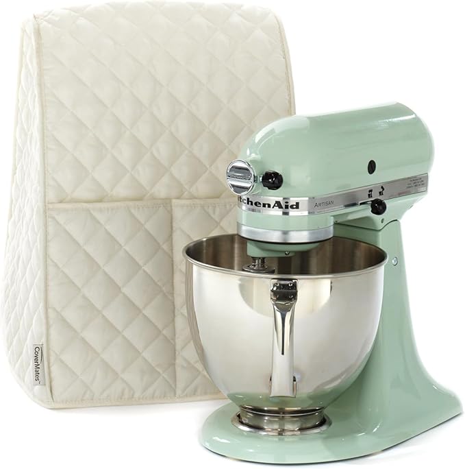 Covermates Keepsakes Mixer Cover Dust Protection - Stain Resistant - Washable Appliance Cover, Cream