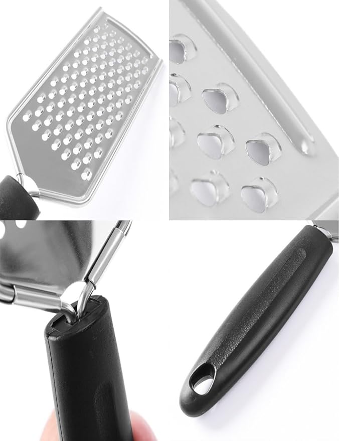 1Pack Stainless Steel Cheese Grater, Handheld Cheese Grater, Ergonomic Vegetable Zester, Ultra-Sharp Handheld Grater & Citrus Zester for Cheese, Fruits and Vegetables - Image 3