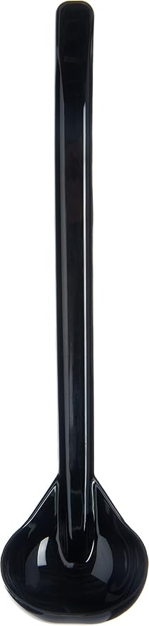 CARLISLE FOODSERVICE PRODUCTS 029503 Carly Plastic Dressing/Serving Ladle, 1 oz./9.5", Black