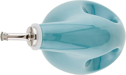 Rachael Ray 48467 Ceramic EVOO Oil and Vinegar Dispensing Bottle with Spout, 24 Ounce - Agave Blue - Image 8