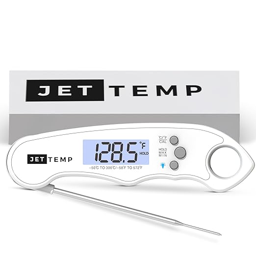 F1 Essential Meat Thermometer - Professional, Accurate, Super Fast - Ultimate Cooking Tool for Baking, Grilling, Smoking, Frying, Candy