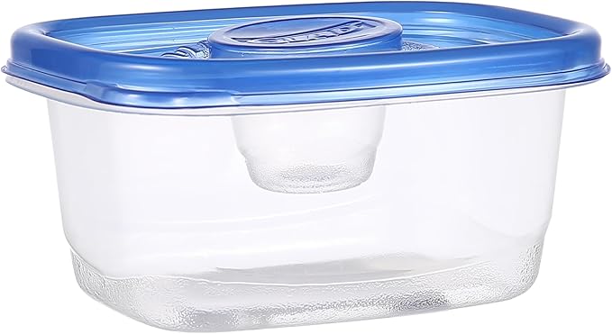 Glad GladWare To Go Snack Food Storage Containers with Lids, Medium Rectangle BPA Free Plastic with Built-In Dressing Cup for Salads and Snacks, Microwave Dishwasher Safe, 24 Oz, 4 Count - 6 Pack - Image 5