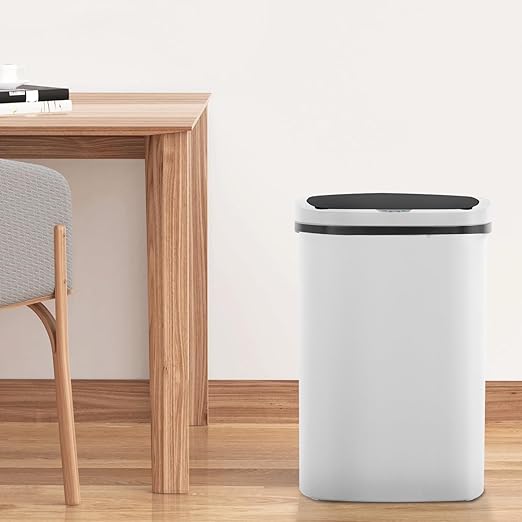 FDW Garbage Can 13 Gallon 50 Liter Kitchen Trash Can for Bathroom Bedroom Home Office Automatic Touch Free High-Capacity with Lid Waste Bin - Image 6