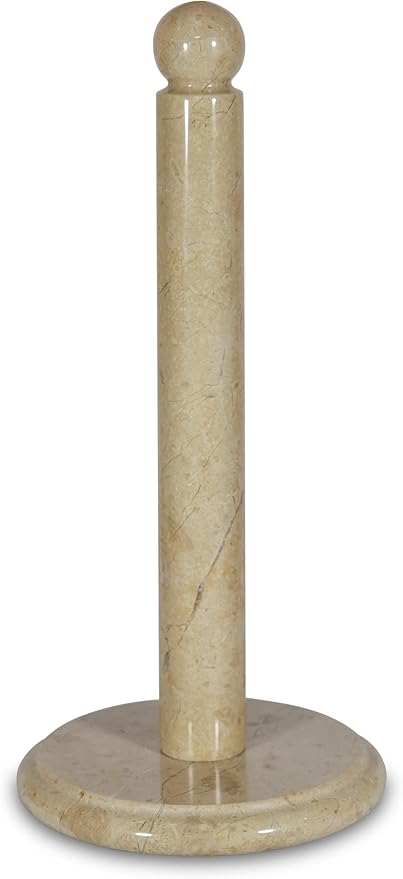 Handmade Ivory Marble Paper Towel Holder – Beige or Ivory Natural Stone Countertop Stand – Luxury Kitchen or Bathroom Decor – Elegant Gift for Housewarming or Wedding