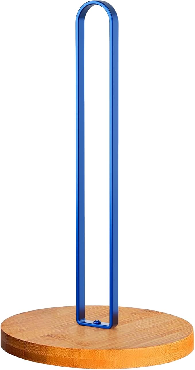 TONLEA Wooden Paper Towel Holder Countertop, Kitchen-Towel-Holder FreeStanding with Non-Slip Base for Bathroom by TONLEA