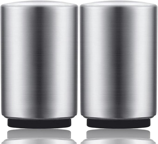 2PCS Premium Beer Bottle Opener, Automatic Stainless Steel Quick Pop the Top Can Openers by Magnet Catching No Damage Caps, Wine Accessory Push Down Off Magnetic Bartender Tool for Home Picnic Camping by Swaytail