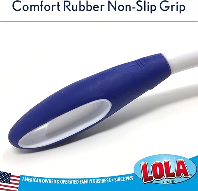 LOLA Pro Pot N' Pan Brush, Abrasive Cleaning, Poly & Brass Wire Bristles, Comfort Rubber Grip, Use for Caked-On & Baked-On Messes, 1 Pack - Image 3