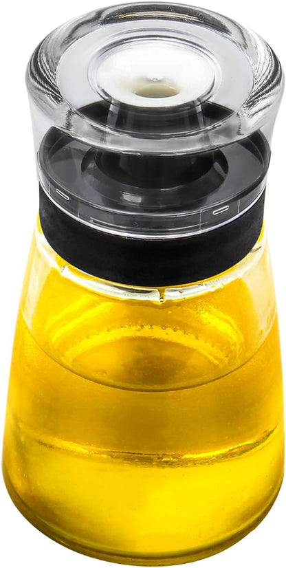 Leak-proof Oil Dispenser Bottle for Outdoor Camping, 160 ml/5.4 oz Glass Olive Oil and Vinegar Cruet, Well Sealed for Picnic Kitchen, 1 Pack by TINMIX