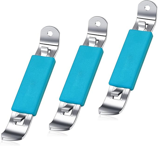 3 Pieces Magnetic Bottle Openers Can Opener Classic Beer Opener Stainless Steel Small Bottle Opener Can Tapper with Magnet for Camping and Traveling HANCELANT (Blue) by HANCELANT