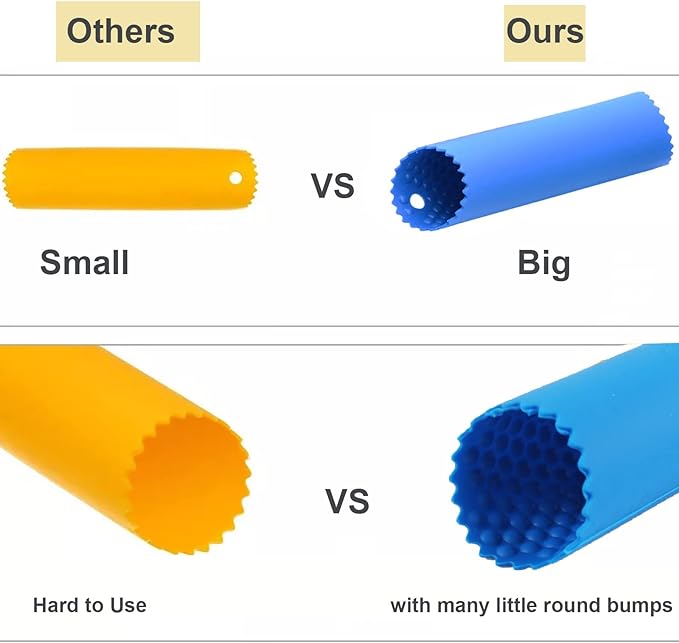Garlic Peeler Tube, Silicone Garlic Roller, Easy to Peel Garlic Cloves, Useful Kitchen Tool for Garlic(3colors) - Image 3