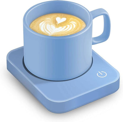 VOBAGA Coffee Mug Warmer for Desk with Auto Shut Off & 3-Temp Settings, Coffee Cup Warmer with Smart Safety Alert Home Office Accessory, Perfect for Coffee, Tea, Milk (No Mug) by VOBAGA