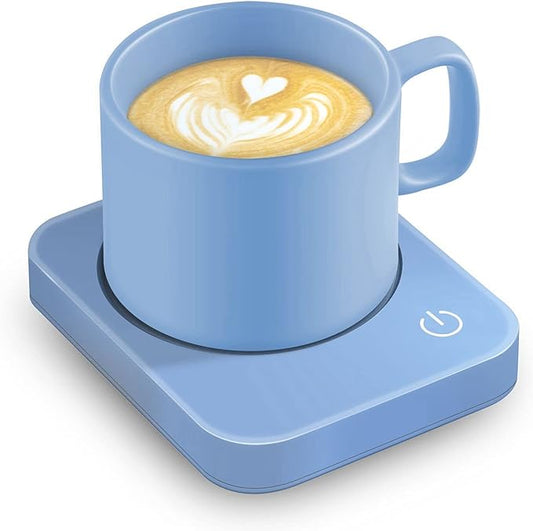 VOBAGA Coffee Mug Warmer for Desk with Auto Shut Off & 3-Temp Settings, Coffee Cup Warmer with Smart Safety Alert Home Office Accessory, Perfect for Coffee, Tea, Milk (No Mug) by VOBAGA