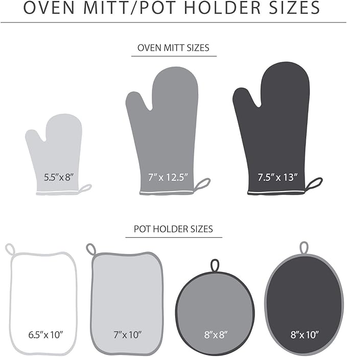 KitchenAid Asteroid Pot Holder 2-Pack Set, Charcoal Grey, 6.5"x10" - Image 6
