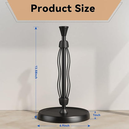 Countertop Paper Towel Holder, Premium Stainless Steel Kitchen Roll Holder with Double Ratchet Mechanism - Decorative for Kitchen, Bathroom, Farmhouse - Image 7