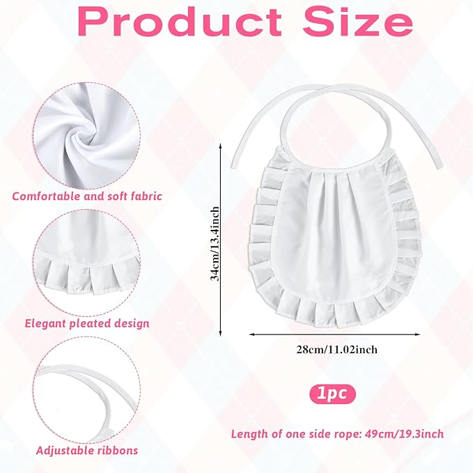 White Apron Cosplay, Waist Half Apron Puffy Tight Costume, Maid Aprons Kitchen Party Favors