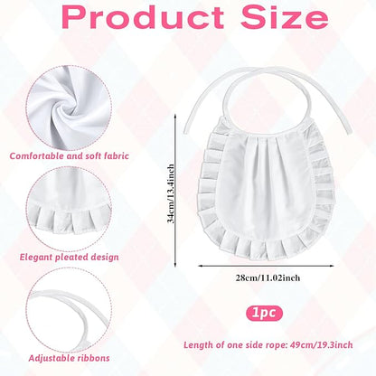 White Apron Cosplay, Waist Half Apron Puffy Tight Costume, Maid Aprons Kitchen Party Favors