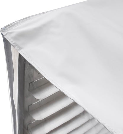 New Star Foodservice 36534 Commercial-Grade Sheet Pan/Bun Pan Rack Cover, Plastic, 10-Tier, 28" L x 23" W x 33" H, Clear - Image 4