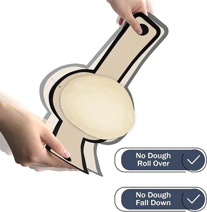 Silicone Bread Sling for Dutch Oven, 2 PCS Non-Stick & Easy Clean Reusable Silicone Bread Baking Mat with Long Handles, Easy to Transfer Sourdough Bread (Oval and Round, Black) - Image 3