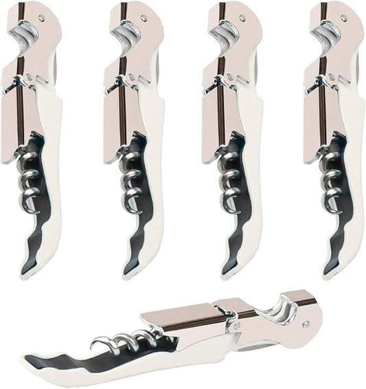 Professional Waiter Corkscrew Wine Openers Set(4PCS), Heavy Duty Stainless Steel Hinges Wine Key for Restaurant Waiters, Sommelier, Bartenders by Kit-Home