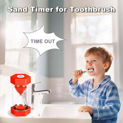 Hourglass Sand Timer 1 Minute, Unbreakable 1m Sand Clock, Plastic SandWatch 1 Min, Reloj De Arena 1 Minutos, Colorful Hour Glass Sandglass for Classroom Games(Red)