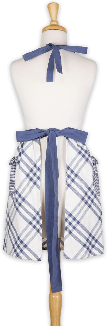 DII Home Sweet Farmhouse Kitchen Collection, Apron, French Blue