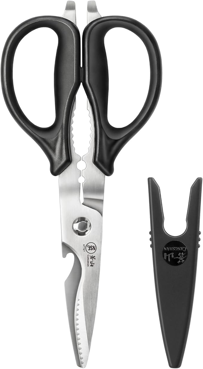 Cangshan 503343 9-inch Heavy-Duty Come-Apart Kitchen Shears with Guard by CangshanCutlery